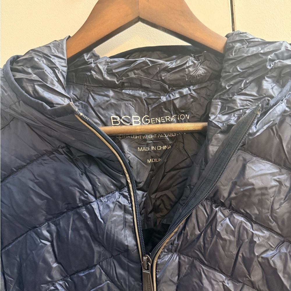 Bcbgeneration Navy Quilted Jacket - image 2